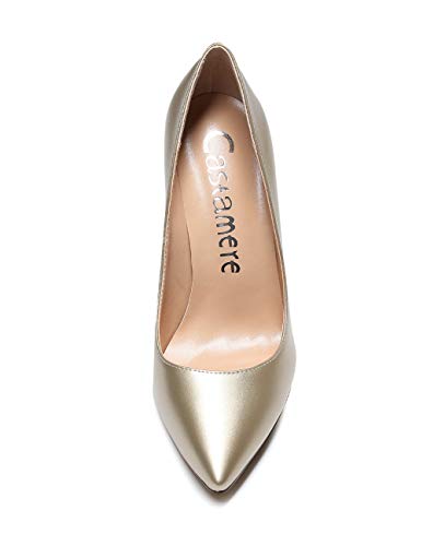 Image of Castamere Womens High Heels Pointed-Toe Slip-on Stilettos Pumps 4Inch Heel Shoes