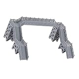  Yardwe Modelo De Peatonal Adornos En Miniatura Maquetas De Trenes Escala n Modelo De Construcción De Mesa De Arena Adorno De Tren Casa De Muñecas Paso Superior Abdominales