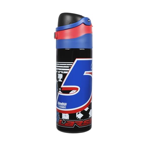 Image of Hendrick Motorsports Kyle Larson #5 Blue 24 Oz Stainless Steel Water Bottle : Sports & Outdoors