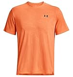 Under Armour UA Tech Vent Jacquard SS - 1377052-866 - Orange Blast/Black -3XL