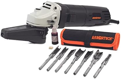 ARBORTECH Power Chisel Kit | Electric Chisel for Carving Wood with 7 Wood Chisels | PCH.FG.900.20