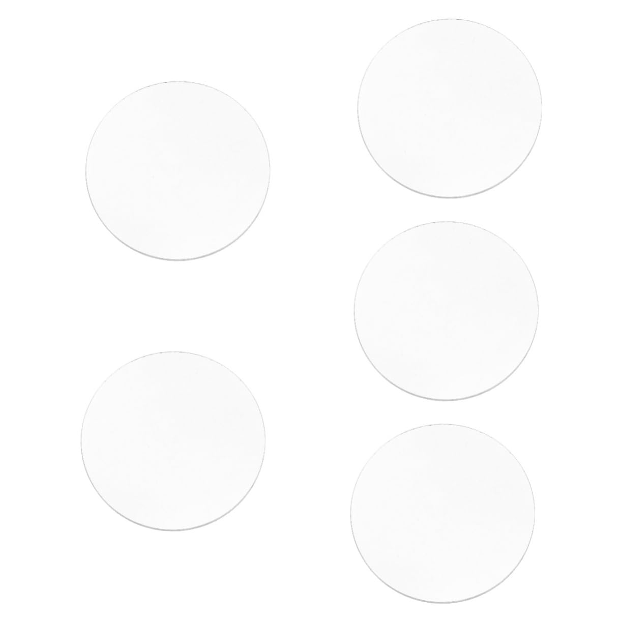 5 Pièces Loupe Loupe Petit Verre Lentille Optique Lentilles En Verre Optique le Biconvexe Loupes le En Convexe le D'Objectif De Projecteur le