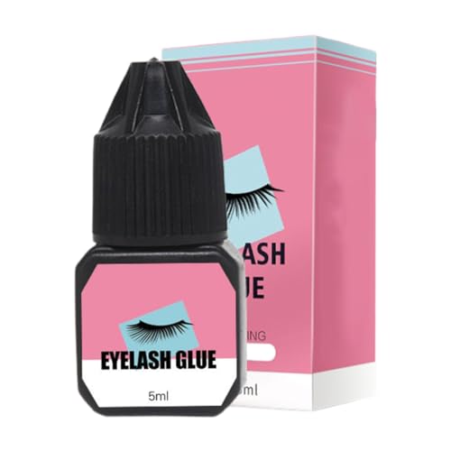 MOLZINY Colle à cils pour extensions DIY Cil Extension Colle Inodore Non Irritante HypoallergéNique SèChe Rapidement Pendant 1-2 Seconde Pour Usage Professionnel