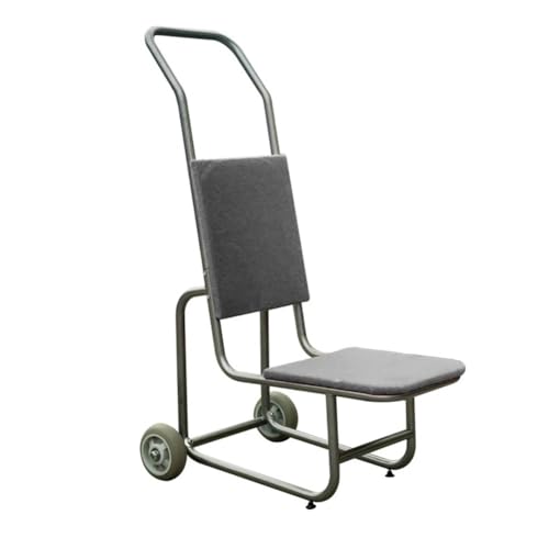 Chariot de chaise robuste avec roulettes – Transport empilable pour banquets, bureaux et événements scolaires – Chariot de déménagement pour une manipulation facile