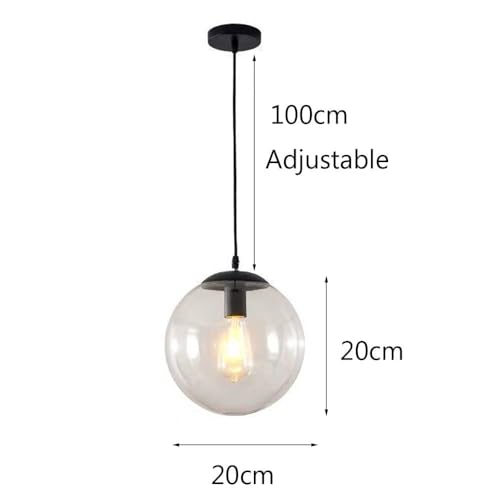 Lámpara de techo de cristal moderna con acabado de esfera premium 2