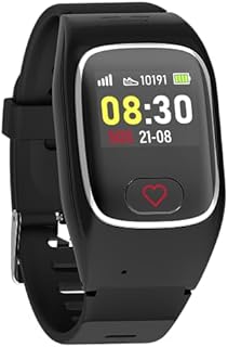 James B6 Notruf- und Sicherheitsuhr für Senioren, Sturzerkennung, Notruf-Knopf & GPS-Ortung, Gesundheitsfunktionen z.B. Puls, Familien-App + SIM Karte inkludiert in Monatstarif