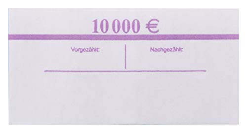 EURO Banderolen 500€ Violett - 50 Stück Geldscheinbanderolen Für 100 Banknoten