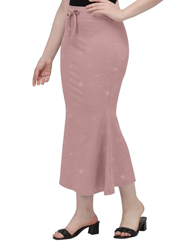 Image of Mehrang Stretchable Shimmer Saree Shapewear Petticoat for Women, Skirts for Women,Shape Wear Dress for Saree