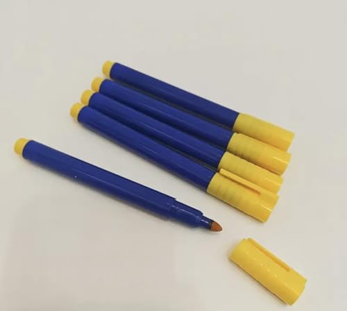 Inov Paris - Rotulador de verificación de billetes, bolígrafo con detector de billetes falsos, azul y amarillo, juego de 2 rotuladores para comercios y empresas para todas las monedas euros y otros