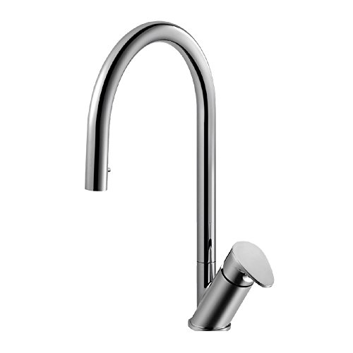 Houzer Oni Hidden Pull Down Kitchen Faucet with CeraDox Technology