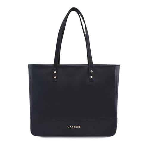 Image of Caprese Mcree 16 Inch Laptop Compatible Tote Bag for Women with Multiple Pockets | Stylish Handbag with Specious Compartment & Back Zipper Pocket | Ideal for Work Everyday Outings & Travel