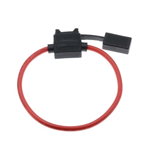 Porta fusible resistente al agua para automóvil 32V con fusibles estándar de 1A a 15A, negro, tamaño 12AWG_1A miniatura 1