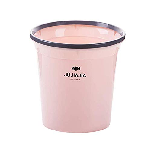 Poubelle de cuisine et salle de bain 7L en plastique avec anneau de pression pour la maison