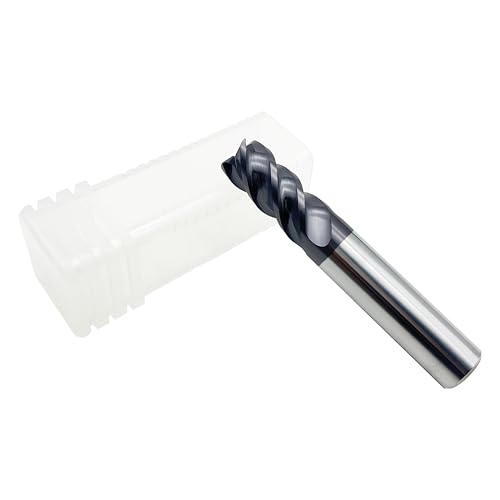 Image of Carbide Square End Mill - 4 Flute - 1 /2 inch 4T (1 Piece, 1 /2 inch) - for Milling Alloy Steels, Hardened Steel, Metal & More - Mill Bits Sets for DIYers & Professionals by LU&MN