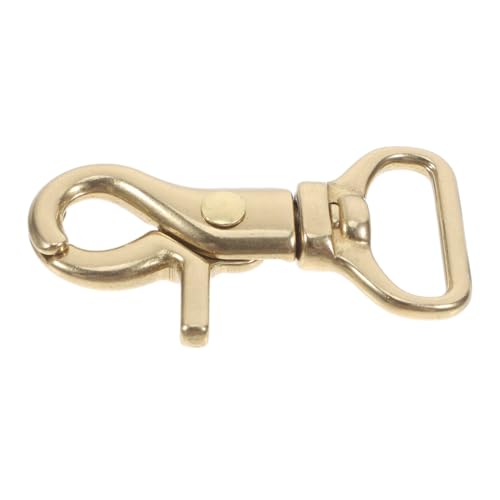 VILLCASE Heavy Duty Brass Swivel Trigger Snap Hook Durable Clasp Clip for Keychains Bags and Stylish and Brass Build for Everyday Use