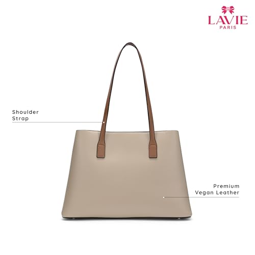 Image of LAVIE PARIS Women's 3 Compartment Large Satchel Bag | Satchel Handbag for Work | Ladies Purse | Stylish Shoulder Bag | Gift for Women