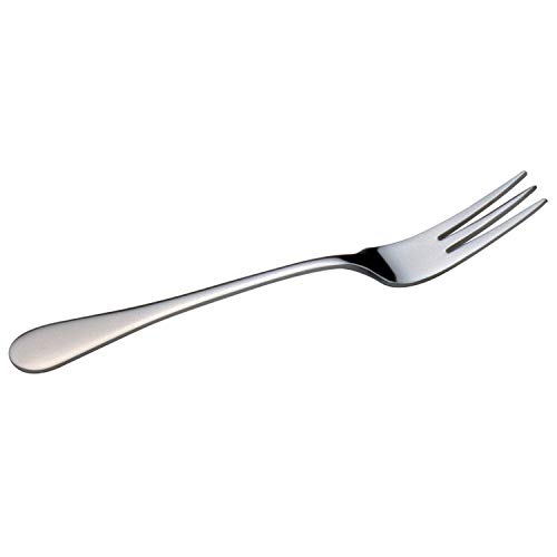 PIAZZA Paquete de 12 tenedores para tartas de acero inoxidable – Línea Roma – Longitud 16,5 cm