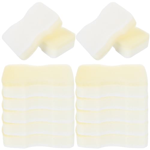 BESPORTBLE Éponges de Nettoyage à Sec en Éponge Douce Blanche Lot de 15 pour Abat-Jour Nettoyant sans Abîmer Tissus, pour Entretien Maison