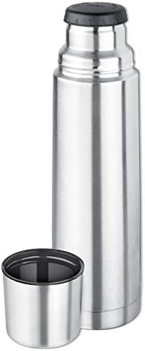 Isosteel VA-9556 0.75 L Vacuum Flask with Screw Cap and Drinking Cup, 18/8 Stainless Steel