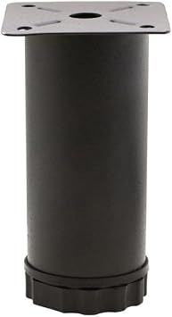 EYM 4 Adet Mobilya Ayağı Metal 8 cm Ayarlı 42 mm Mat Siyah Ayak