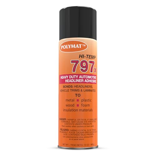 Polymat 797x Hi Temp Spray Adhesive Can high Temperature Headliner Glue 220F (1)