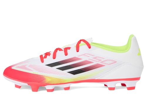 Image of adidas F50 Club FG /MG Football Cleats, Tesoye /Cblack /Lucred, Firm Ground /Multi-Ground Soccer Shoes