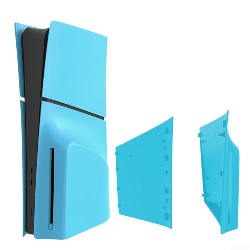 Coque pour PS5 Pro Disc Edition, façade de rechange bleue résistante aux rayures