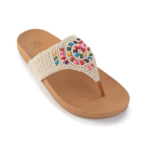 Image of The Sak Everly Slide Sandal - Women's Flat Fashion Slides with Soft Cushion Sole - Beach Slip On Sandals For Everyday