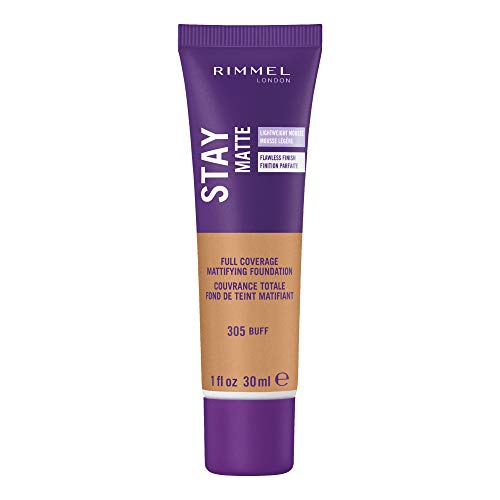 Rimmel Stay Matte Foundation, Buff, 1 Fluid Ounce #TOP30
