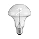 Suprema Dekorative LED-Glühbirne in Mini-Pilzform, weißes Licht 5000 K, transparente Oberfläche, E27, 240 lm, 220–240 V, 3 W, 123 x 95 mm, dimmbar