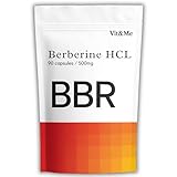 Berberine Supplement 90 Capsules, Flexible Dosage 500mg - 1000mg - 1500mg | 98% Pure Berberine HCL Clean High Strength | Blood Sugar Support, AMPK Metabolism, Heart & Gut Health, Vegan Non-GMO Vit&Me - Image 1
