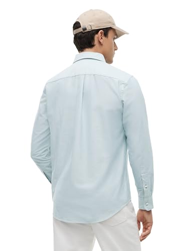 Image of Tommy Hilfiger Men's Long Sleeve Oxford Shirts in Regular Fit, Men's Button Down Shirts, Also Available in Big and Tall