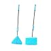 balacoo 2PCS Aquarium Algae Scraper Telescopic Sponge Brush Cleaner Long Handle Fish Tank Scrubber for Glass Aquariums Home Cleaning (Rectangle, Triangle, Sky-Blue)