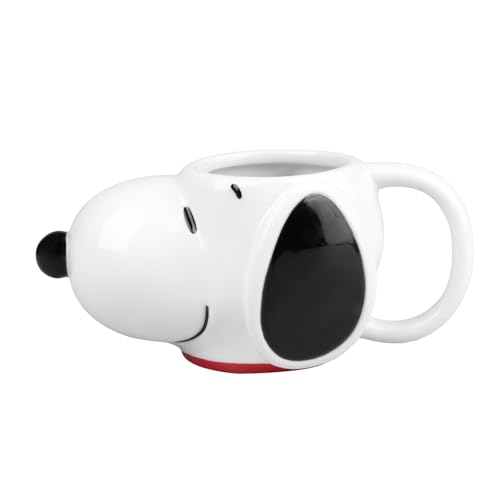 Grupo Erik Taza snoopy - Taza de café Grande 450 ml: Tazas Desayuno Originales para Regalar | Regalos Snoopy