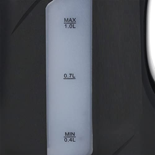 Emerio Vattenkokare 1,0 L 900W - BPA-fri, Torrgåsskydd, Svart