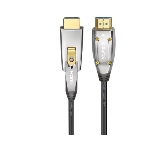 高光沢 HDMI 2.0 光ファイバー ケーブル 18Gbps 4K@60Hz A から D タイプ シングル ヘッド 引き出し可能 パイプ ケーブル HDCP HDR 対応 compatible for TV PS4 ビデオ カード用。(AD type