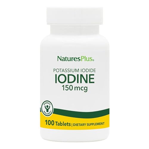 Productos Para La Tiroides, Nature's Plus Potassium Iodide Iodine 150 μg 100 tabletas - Tiroideo - Yodo Natural - Metabólico, Refuerzo - Hecho en USA