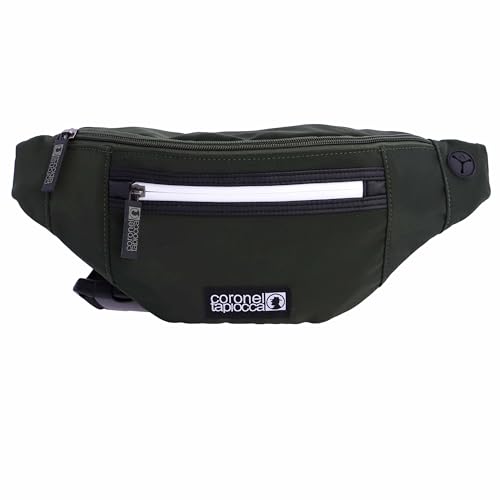 Coronel Tapiocca Riñoneras Hombre - Riñonera Hombre Casual y Multifuncional - Riñonera para Viaje, Trabajo con Gran Capacidad 1 Compartimento y 3 Bolsillos