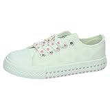 Estas zapatillas tienen puntera y suela de goma blanca con corazones rosas.