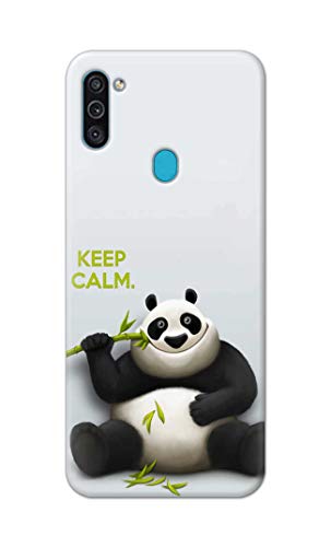 Image of PRINTFIDAA� Printed Hard Back Cover Case for Samsung Galaxy M11 | Samsung Galaxy A11 Back Cover (Cartoon Panda) -2808