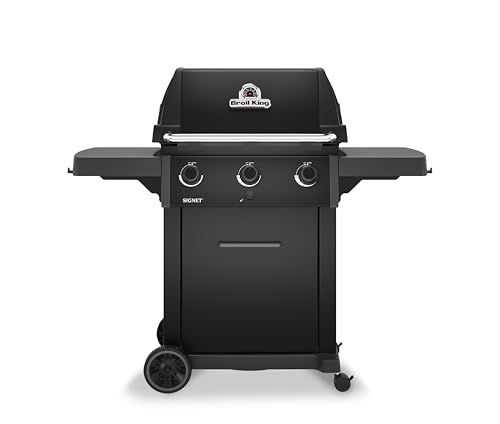 Broil King 844154 Signet 320 Shadow 3-Burner Propane Gas Grill in Black