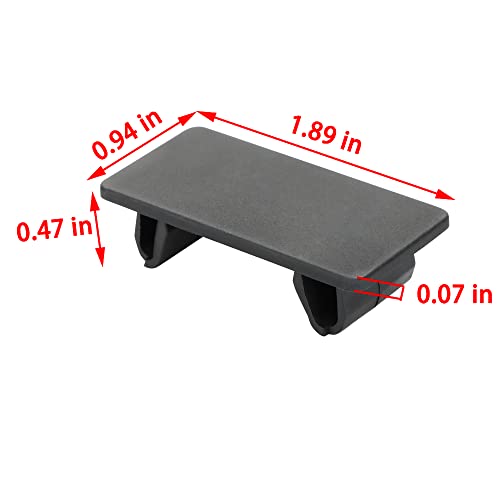 8 Pcs Rocker Switch Panel Cover Abs Rectangular Rocker Switch Blank Snap-In Hole Plug #TOP2