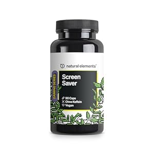 Screen Saver Augenvitamin für Gamer – 90 Kapseln mit Vitamin A – mit Lutein Zeaxanthin und Vitamin E – vegan, hochdosiert, ohne unnötige Zusätze – in Deutschland laborgeprüft