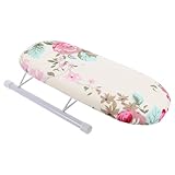 Hemobllo Kleiner Bügelbrett Ärmelbrett Faltbar mit Verschleißfestem Material und Stabiler Stange Tischbügelbrett für Zuhause Reisen Kleine Kleidungsstücke und Vielseitige Nutzung