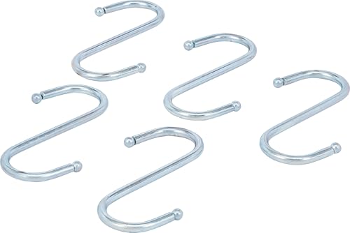 BGS Diy 88325 | Juego de ganchos en S | 100 mm | 5 piezas