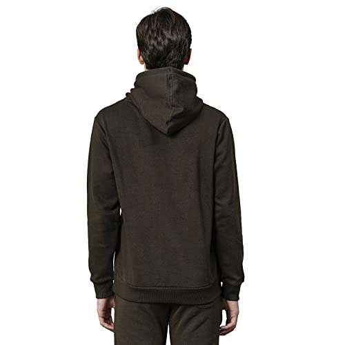 Image of Red Tape Men's Dark Olive Graphic Print Hoodie