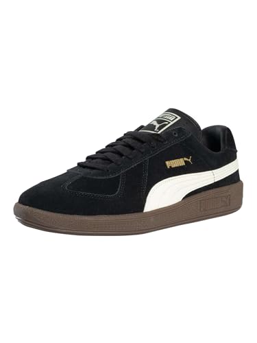 PUMA Men's Army Suede Trainers, Black, 11.5 US