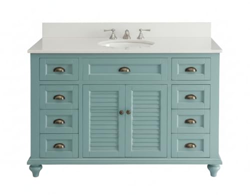 Benton Collection 49" Cottage Style Glennville Bathroom Sink Vanity (Vanity,