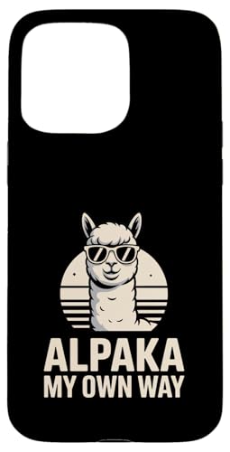 Cool Alpaka �}�C�I�E���E�F�C ���g�� �A���p�J �T���O���X �X�}�z�P�[�X iPhone 15 Pro Max �p