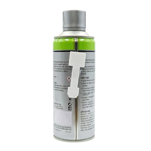 Image of Aerol Adhesive Remover Spray Grade 835, 275g (406ml) | Sticker, Label & Glue Residue Remover | Removes Tape, Decal & Adhesive Residue | For Glass, Metal, Certain Plastics & Painted Surfaces
